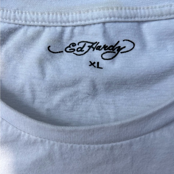 XL White Ed Hardy Tshirt - Picture 2 of 3